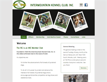 Tablet Screenshot of intermountainkennelclub.org